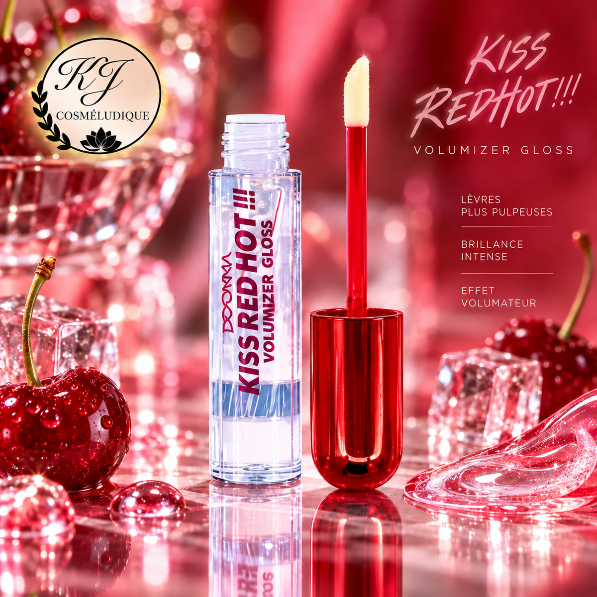 Gloss Repulpant Kiss Red Hot Volume