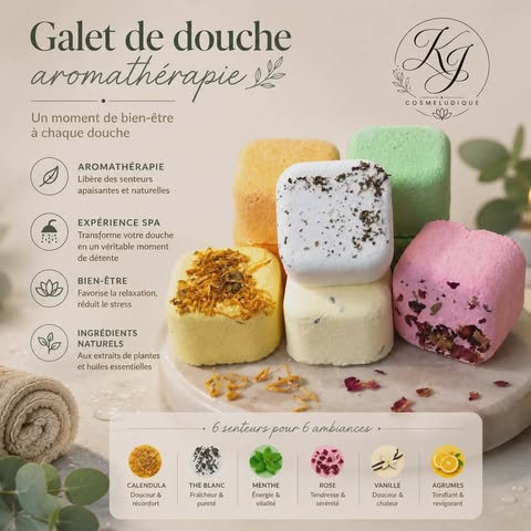 Galet de douche aromathérapie