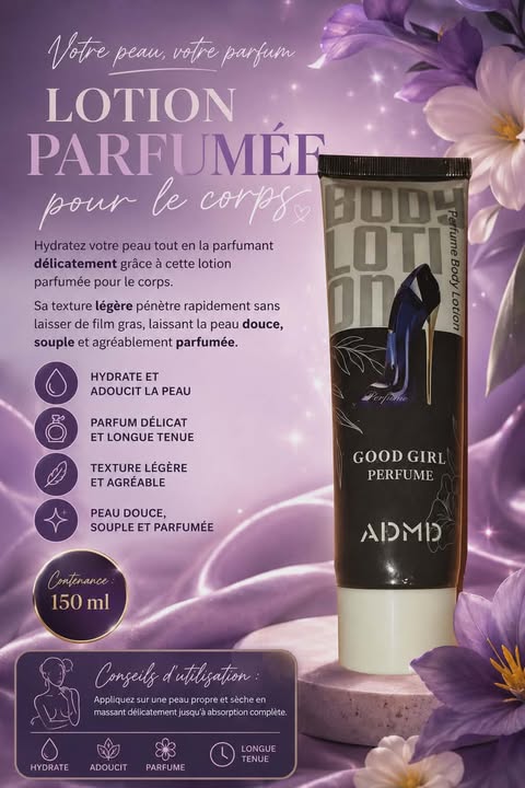 Lotion parfumé corp ADMD