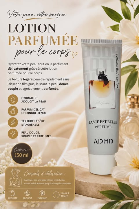 Lotion parfumé corp ADMD