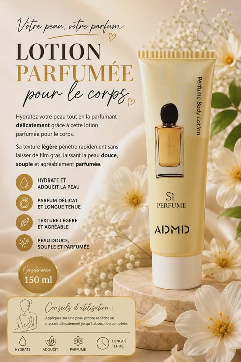 Lotion parfumé corp ADMD