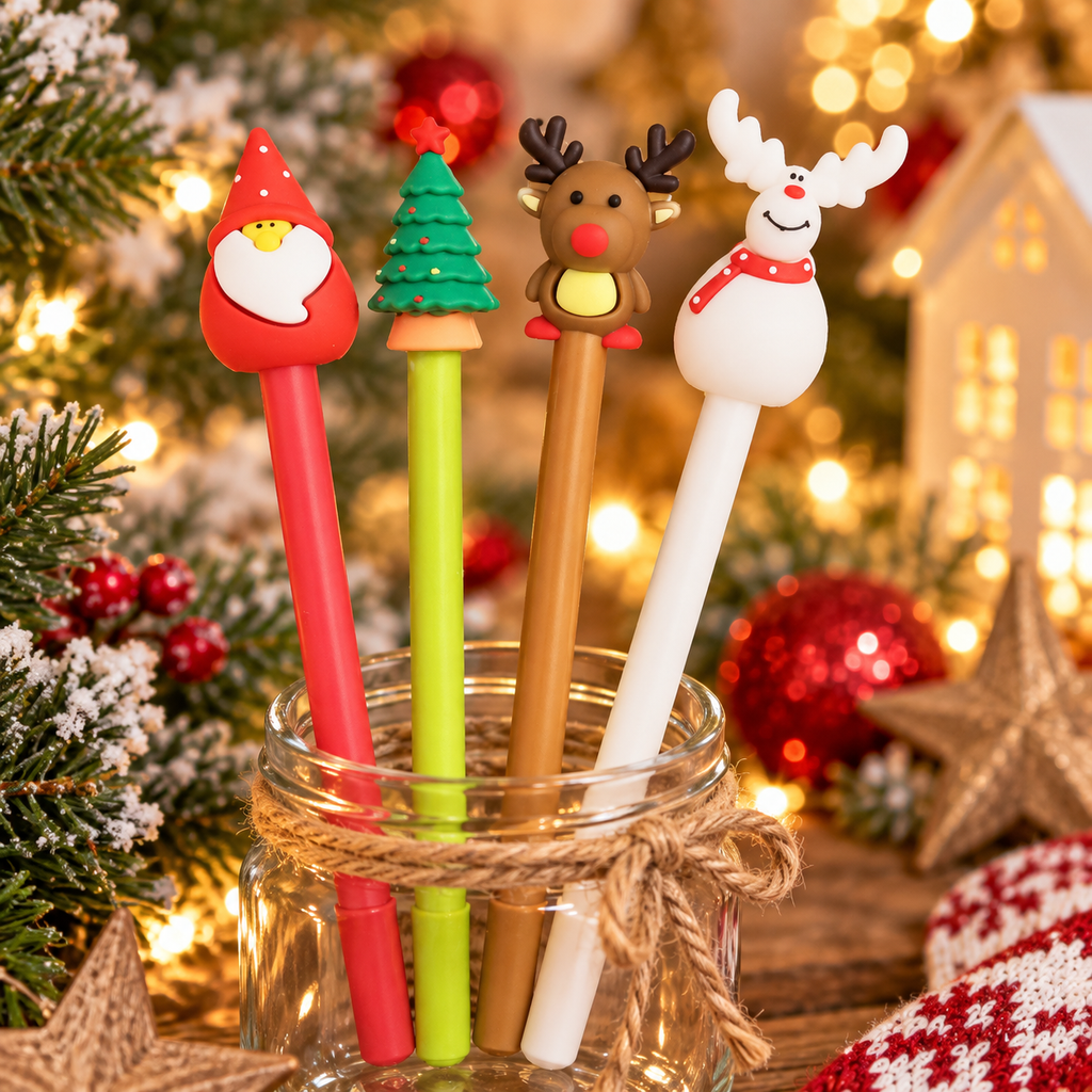 Stylo Effaçable de Noël – Design Festif