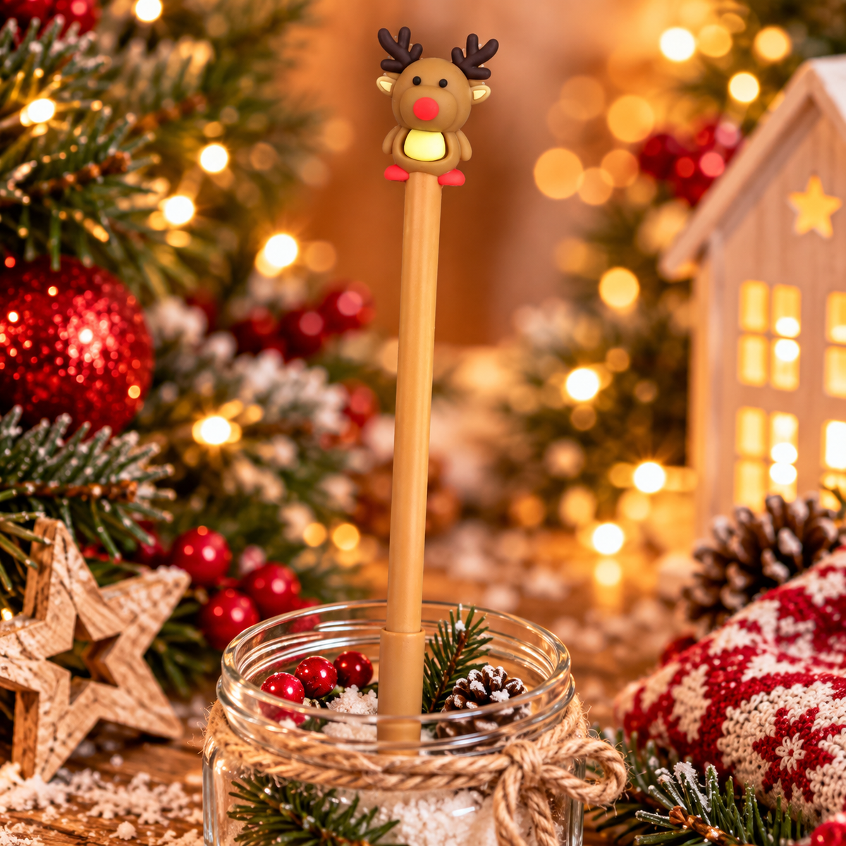 Stylo Effaçable de Noël – Design Festif