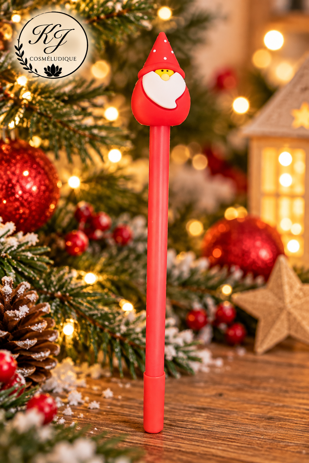 Stylo Effaçable de Noël – Design Festif