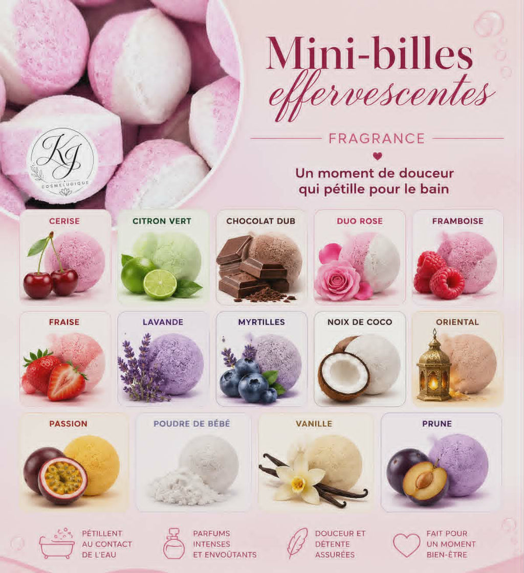 Mini-billes effervescentes