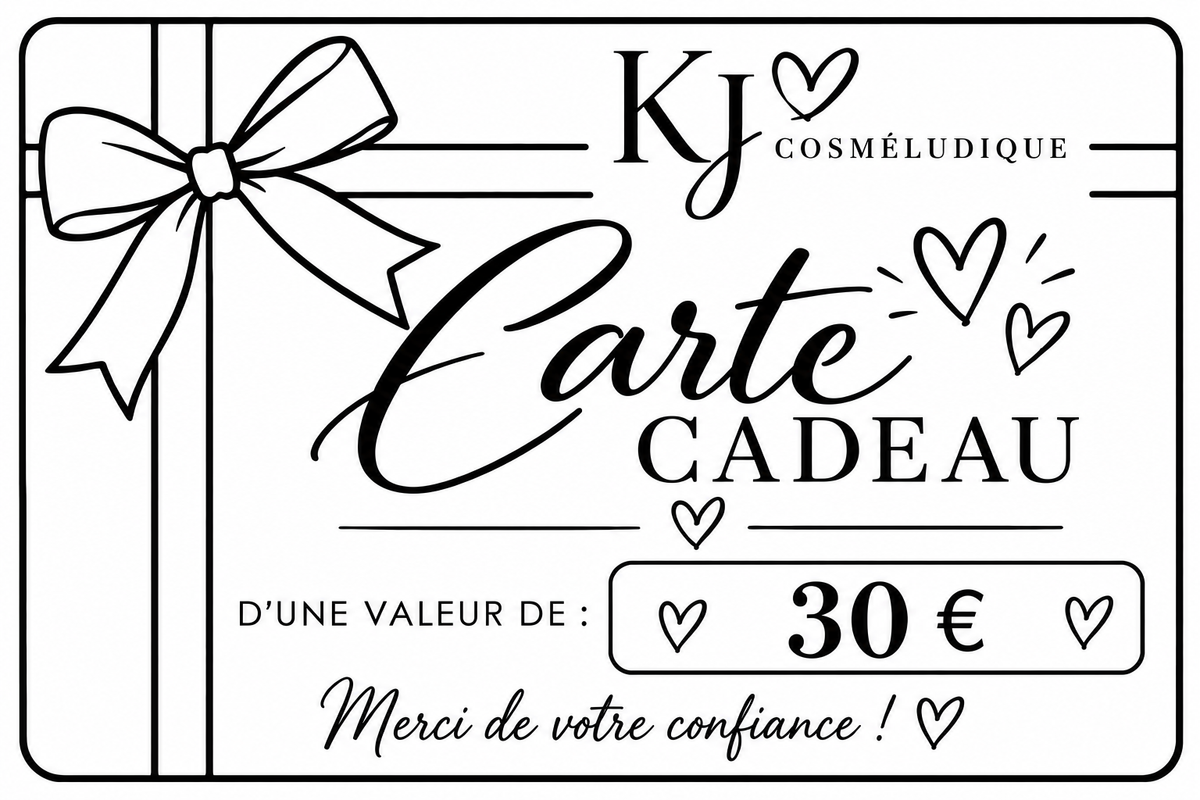 Carte cadeau 30 € – KJ Cosmeludique