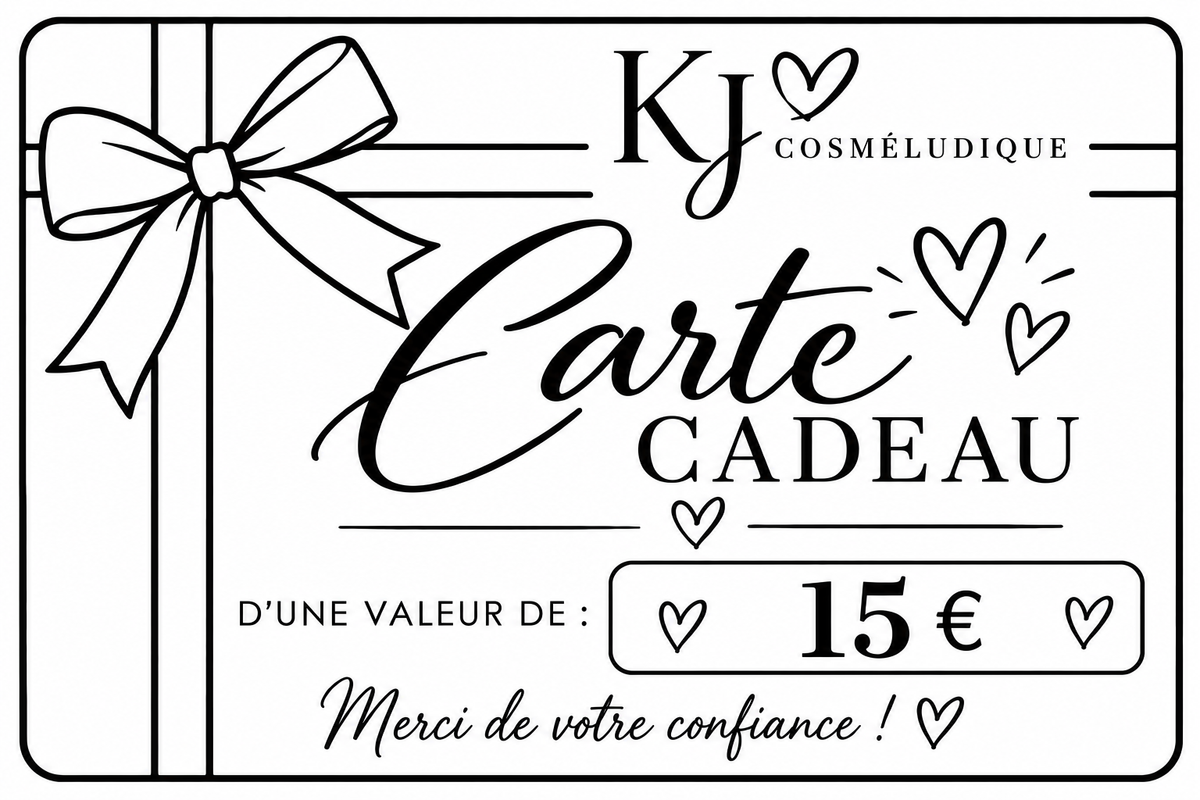 Carte cadeau 15 € – KJ Cosmeludique